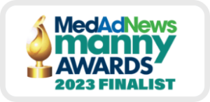 Logo: MedAdNews Manny Awards 2023 Finalist