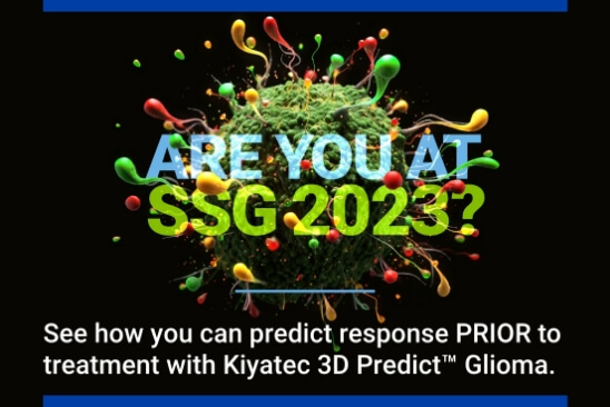 Cancer cell image with text: Are you at SSG 2023