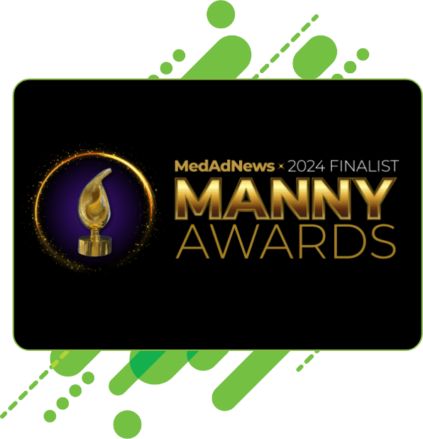 Plaque for Manny Awards - MedAdNews 2024 Finalist